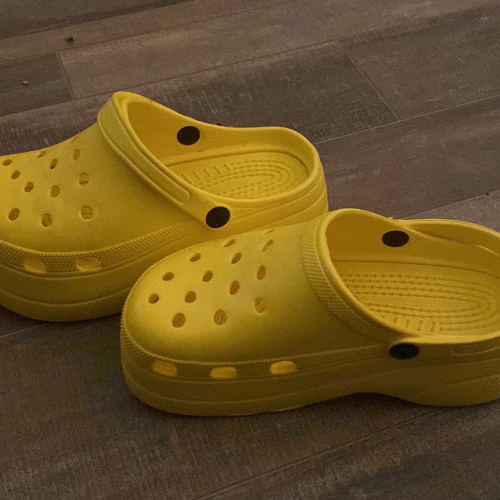 Yellow crocs